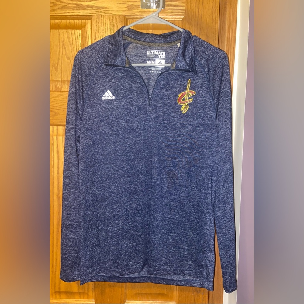 Adidas Navy Cavs Quarter Zip Pullover